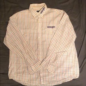 Wrangler long sleeve button-up XL